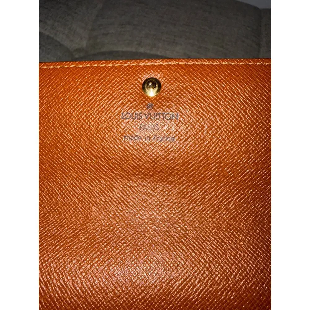 Louis Vuitton Monogram Sarah Long Wallet